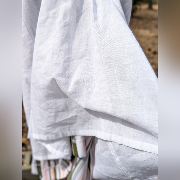 NWT Cremieux Split Back Striped Sleeveless Dress SZ 4 - Picture 2 of 11